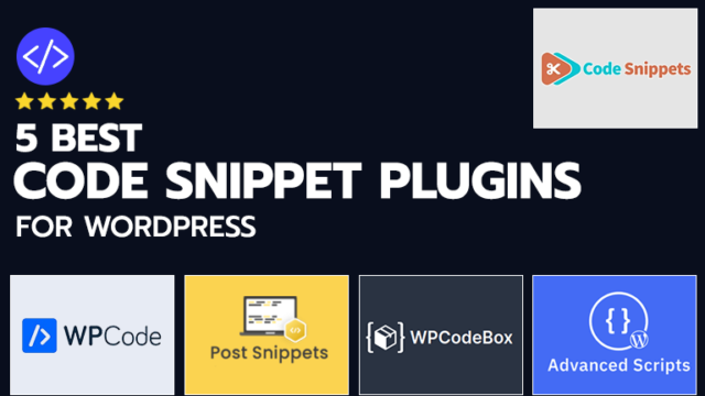 5 Best Code Snippet Plugins (Free & Premium) for WordPress